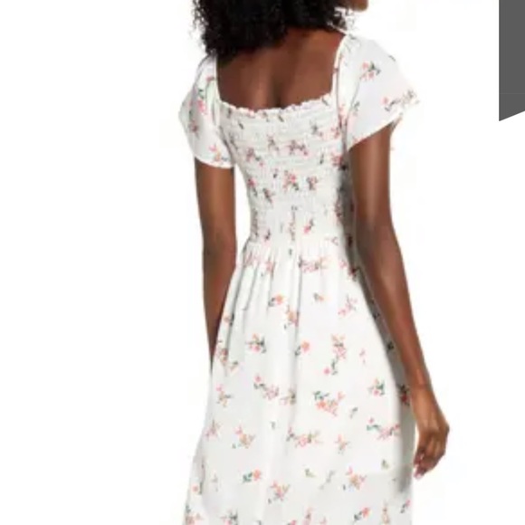 Brand New white & floral dress - Picture 3 of 5